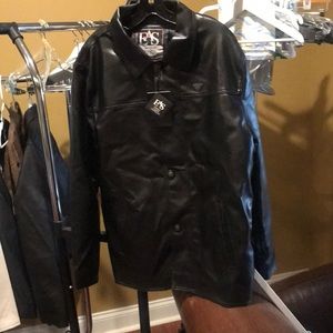 EAS Black Leather Jacket